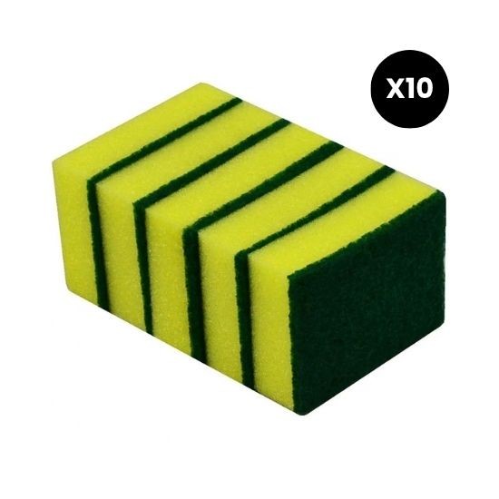 OKS - Sponge Scouree GRN 15X10CM 10PKT